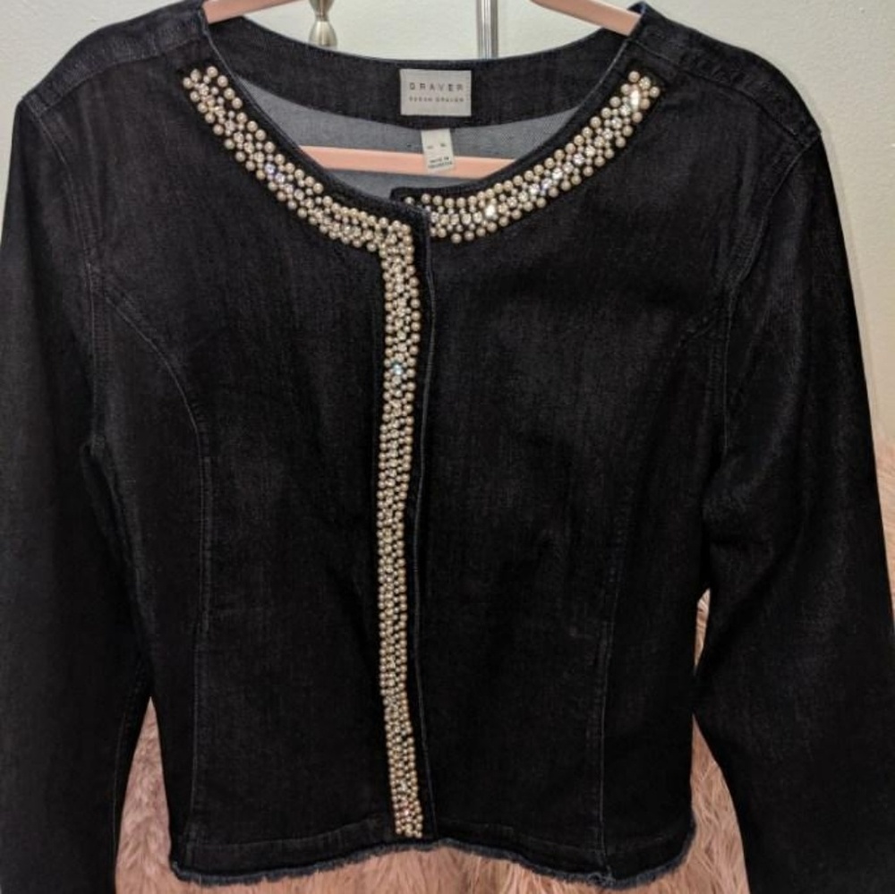Susan Graver Dark Denim XL jacket